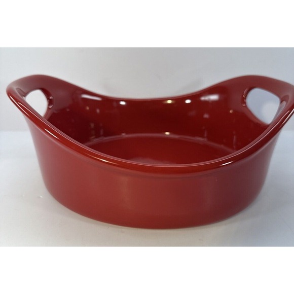 Rachael Ray✨2 Qt Stoneware Cooking Dish✨Oven Microwave & Dishwasher Safe✨RED - Picture 1 of 5